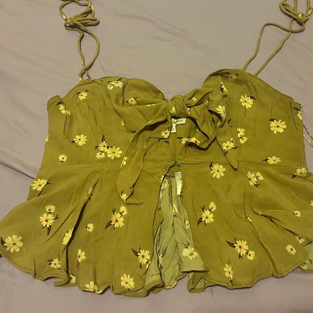 Cotton candy LA floral cami